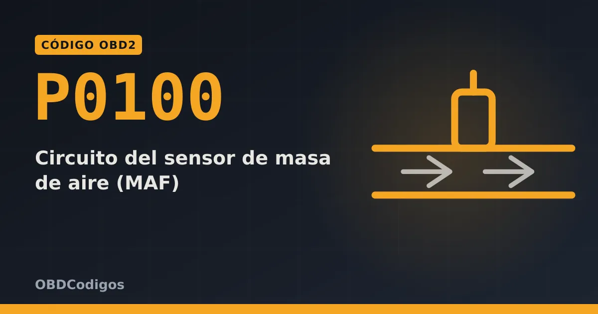 Imagen ilustrativa: Circuito del sensor de masa de aire (MAF)