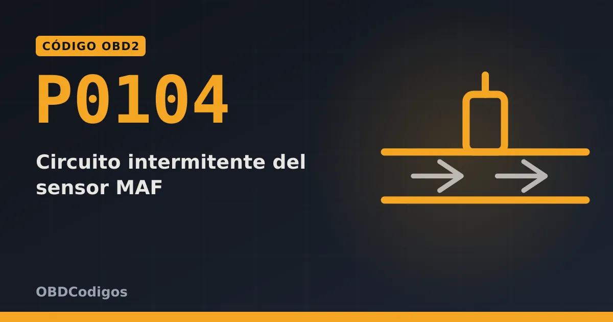 Imagen ilustrativa: Circuito intermitente del sensor MAF
