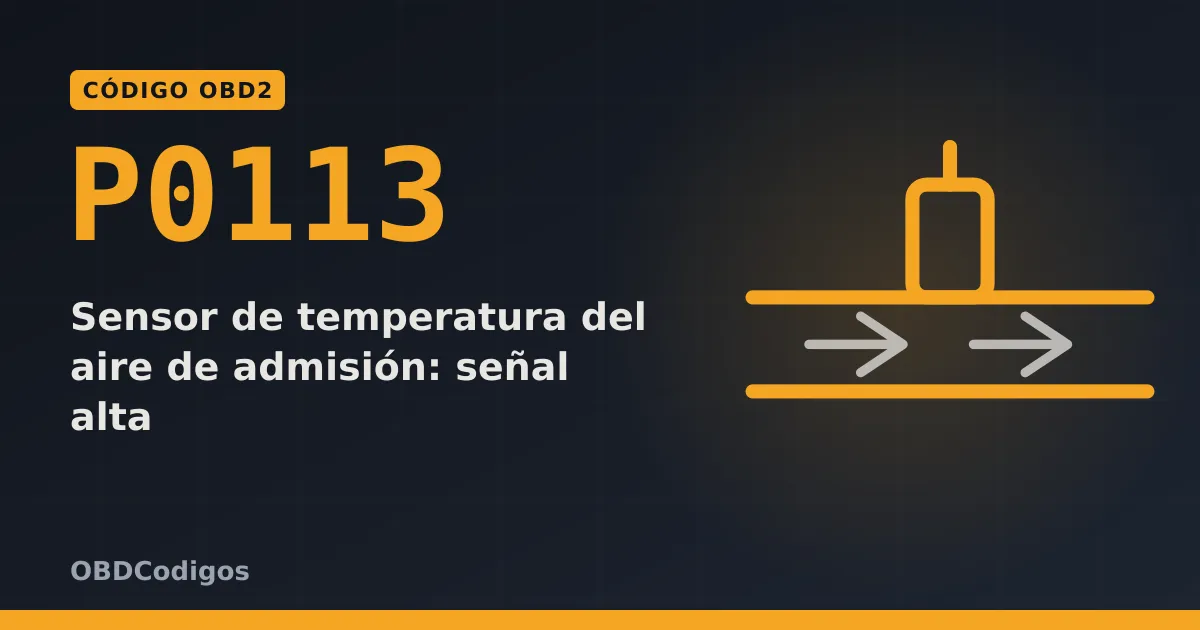 Imagen ilustrativa: Sensor de temperatura del aire de admisión: señal alta