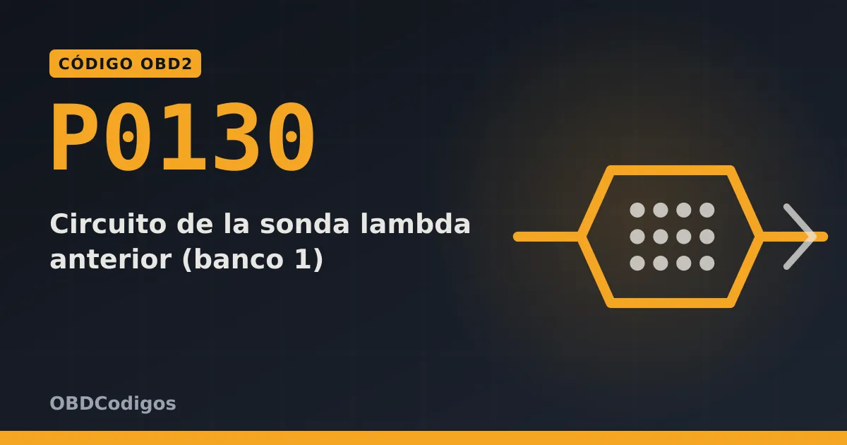 Imagen ilustrativa: Circuito de la sonda lambda anterior (banco 1)