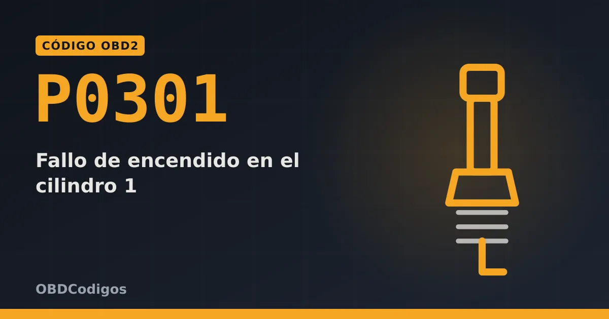 Imagen ilustrativa: Fallo de encendido en el cilindro 1
