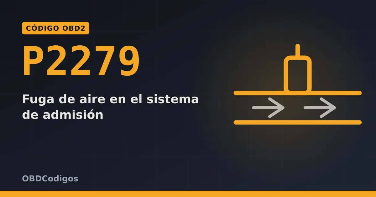 Imagen ilustrativa: Fuga de aire en el sistema de admisión