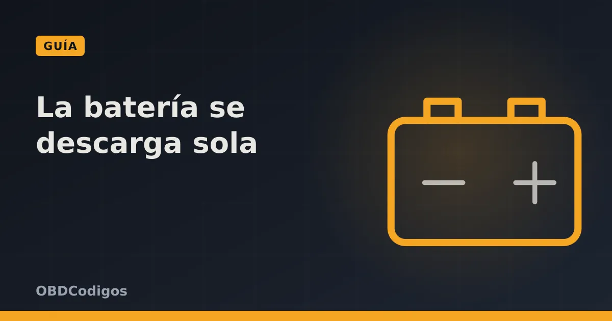 Imagen ilustrativa: La batería se descarga sola: causas y cómo encontrarlas
