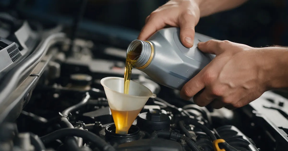 Imagen ilustrativa: Cambio de aceite del motor paso a paso