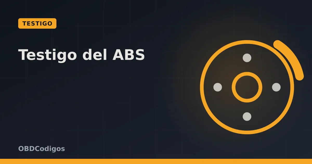 Imagen ilustrativa: Testigo del ABS: significado y qué hacer