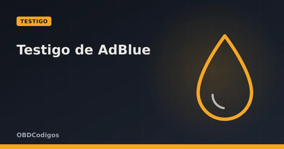 Imagen ilustrativa: Testigo de AdBlue: significado y qué hacer