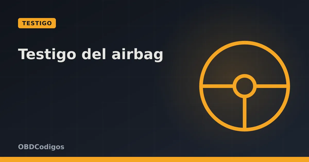 Imagen ilustrativa: Testigo del airbag: significado y qué hacer