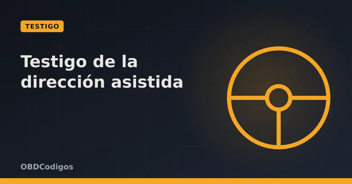 Imagen ilustrativa: Testigo de la dirección asistida: significado y qué hacer