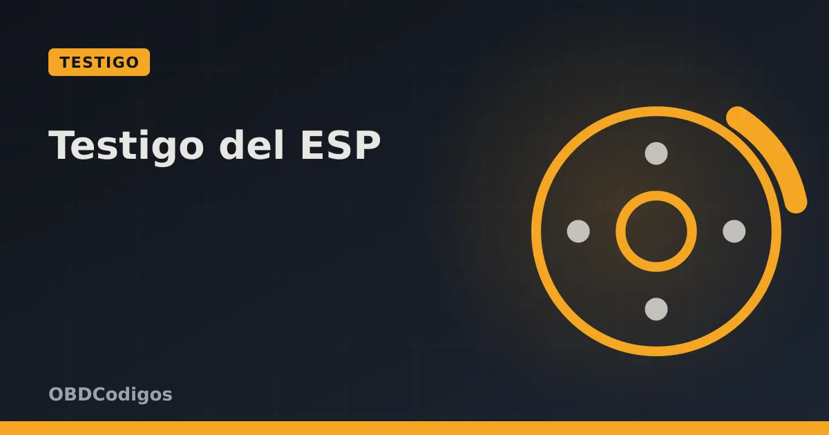 Imagen ilustrativa: Testigo del ESP: significado y qué hacer