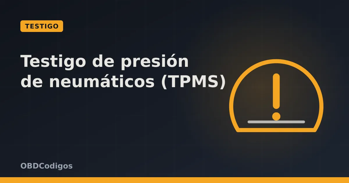 Imagen ilustrativa: Testigo de presión de neumáticos (TPMS): significado y qué hacer